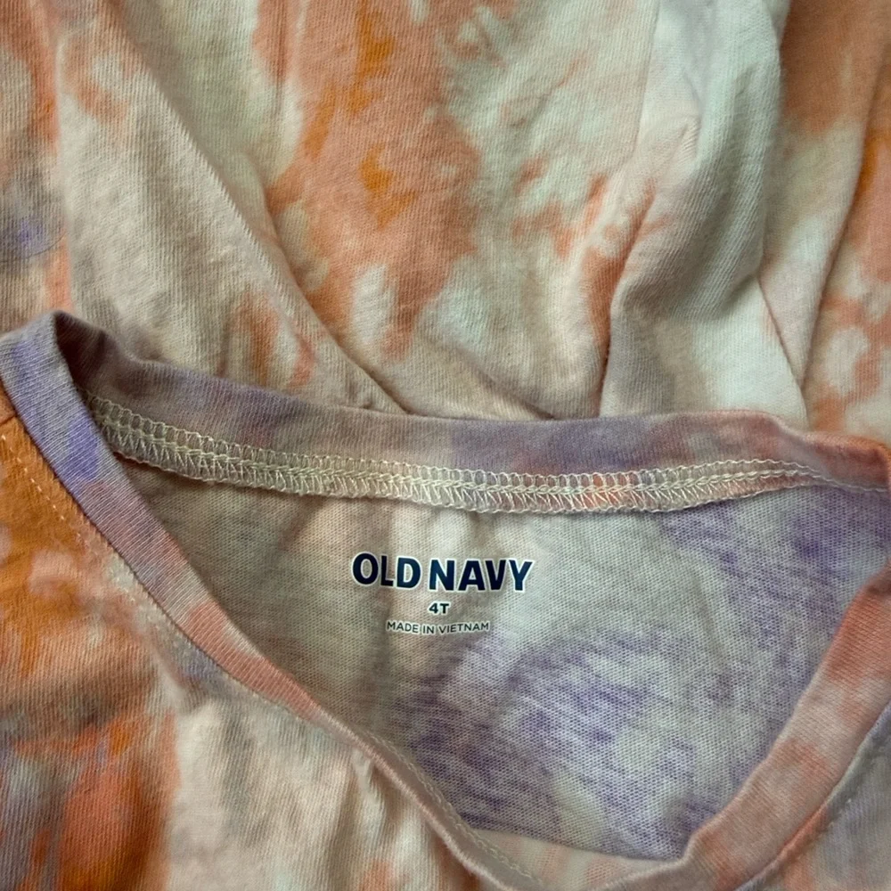 Old Navy tie dye dress girls 4T orange purple Halloween trick or treat Kidcore